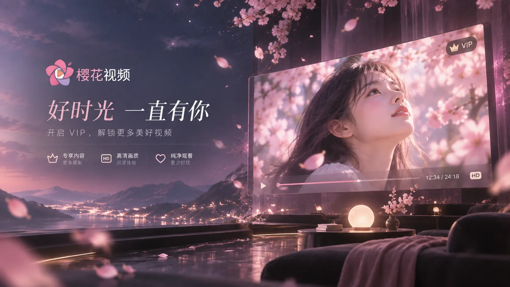 樱花视频VIP轻量专题辅助画面